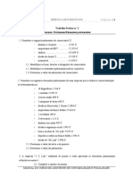 Sebenta Exercícios - Contabilidade