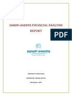 Sanofi-Aventis Financial Analysis: Submitted To: Sohail Sawani