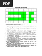 Crucigrama de Caída Libre