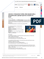 ¿Qué Es La Beta - Calcular e Interpretar Beta Apalancada y Desapalancada. Ejemplo