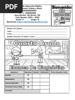 ExamenDiagnostico4toGrado21 22MEX