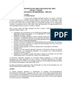 Memoria Descriptiva Del Mapa Geologico Del Peru