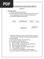Model Questions of Electric Drives