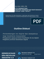 Digital Health Promotion - Bagaimana Profesi Kesehatan Masyarakat Mengambil Peran Yang Tepat