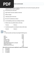 Tangible Non-Current Assets: Questions