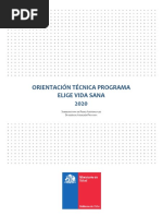 Orientación Técnica Programa Elige Vida Sana 2020