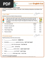 Grammar Practice Present Simple Verb To Be Worksheet