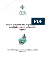 Guía de Evaluación para El Aprendizaje en Modalidad E-Learning