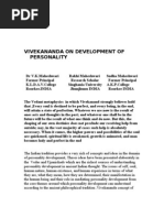 Vivekananda On Development of Personality