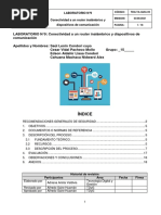 Lab09 - Conectividad A Una Red Inalámbrica y Dispositivos de Red