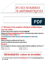 Division Des Nombres Decimaux Arithmetiques