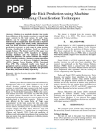 Early Diabetic Risk Prediction Using Machine Learning Classification Techniques