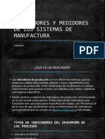 Indicadores y Medidores de Los Sistemas de Manufactura