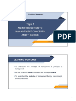 QTHCLC Topic 1 Introduction To Management