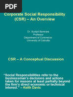 Corporate Social Responsibility (CSR) - An Overview