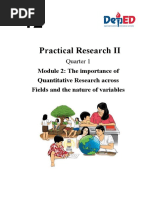 Practical Research II: Module 2: The Importance of Quantitative Research Across Fields and The Nature of Variables