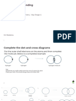 Structures and Bonding Covalent Bonding Worksheet: Combined Science - Chemistry - Key Stage 4