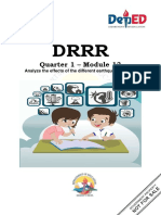 Core (STEM) - SLM 13-Grade1112DRRR-1st Quarter - Analyze The Effects of The Different Earthquake Hazards