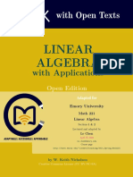 Linear Algebra: With Open Texts