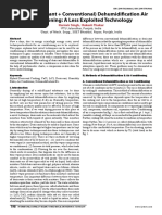 Hybrid (Desiccant + Conventional) Dehumidification Air Conditioning: A Less Exploited Technology