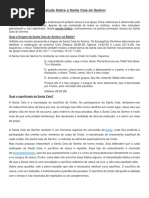 Estudo Sobre A Santa Ceia Do Senhor