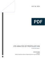 CFD Analysis of Propeller Fan