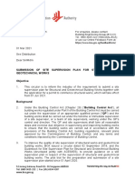 Submission of Site Supervision Plan For Structural Geotechnical Works