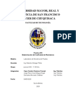 Determinación Del Coeficiente de Resistencia (Mecánica de Fluidos)