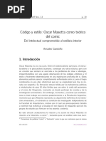 Gandolfo, A. - (ART) Codigo y Estilo Oscar Masotta Como Teorico Del Comic