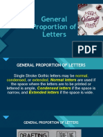 General Proportion of Letters