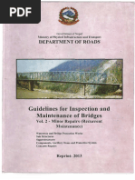 Guidelines For Inspection and Maintenance of Bridges Vol.2 - Minor Repairs (Recurrent Maintenance)