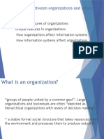 Relationship Between Organisations and Information Systems