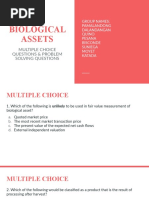 Biological Assets: Multiple Choice Questions & Problem Solving Questions