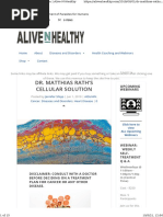 Dr. Matthias Rath's Cellular Solution - Alive-N-Healthy