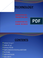 3G Technology: Presented By: Vikash Kr. Jha Submitted To: Zakir Hussain