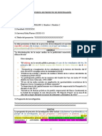 Modelo de Propuesta de Proyecto de Investigacion Ejemplo