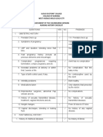 Assessment of Childbearing Mother Nursing History