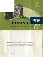 Zeiss Ikon Taxona Manual - English