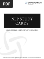 NLP Practitioner Study Cards - Branded Reformatted 2019 24363