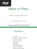 Maps Vs Plans: ARCG112 - Surveying in Architecture