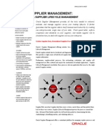 Oracle Supplier Hub Datasheet