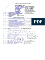 Premiership Fixtures 2010