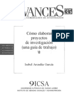 Libro - Como Elaborar Proyectos de Investigacion - Isabel Arcudia