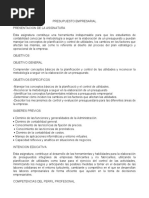 Presupuesto Empresarial O&m