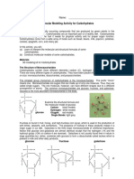 Molecular Modeling Activity For Carbohydrates: Name