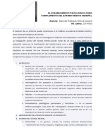 El Examen Médico Psicológico Como Complemento Del Examen Médico General y Cuadro SQAIA