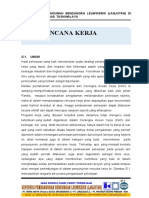 BAB G - RENCANA KERJA - Supervisi Bendungan Leuwikeris