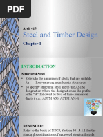 Steel and Timber Design: Arch 415