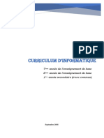 Curricula Dinformatique 7 8 1