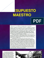 T. 3. Presupuesto Maestro